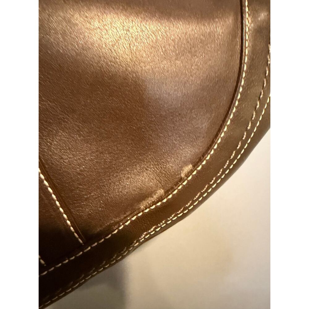 Vintage Coach Soho Leather Flap Shoulder Bag in Brown - Picture 16 of 16